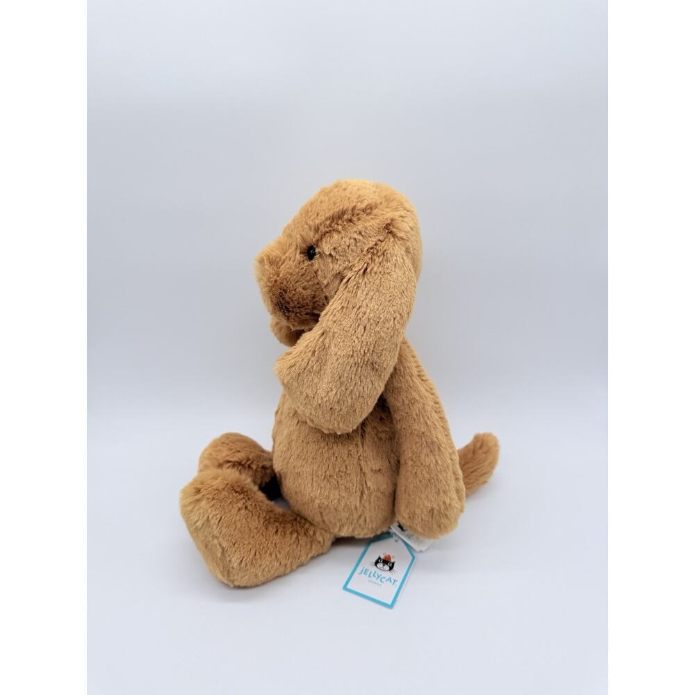 Jellycat Bashful Toffee Puppy Plush Medium Authentic NWT With Dust Bag - Picture 4 of 9